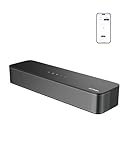 ULTIMEA Barra de Sonido 2.1ch para TV, subwoofer Integrado,132W, Control por App, Barras de Sonido Bluetooth 5.4 VoiceMX,Graves Ajustables,soundbar Todo en uno PC, óptico/AUX, Poseidon M20 Pro