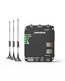 LINOVISION Industrial 4G LTE Cat4 Router Celular con Wi-Fi, Señal Mejorada para Sitios Remotos, Doble Ranura SIM, DTU Gateway para Dispositivos RS485, Sensores IoT, M2M, Vehículos