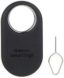 Samsung SmartTag2 (2023) Bluetooth + UWB, IP67 Resistente al Agua y al Polvo, Localizable Mediante la aplicación, Batería de 1,5 años de duración - Negro (Versión Internacional)