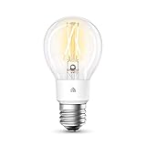 TP-Link Bombilla de filamento Inteligente WiFi, E27, 7 W, Funciona con Amazon Alexa (Echo y Echo Dot), Google Home y IFTTT, Regulable, Suave, Blanco cálido, no Requiere hub