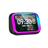 Kexpery Inteligente con Asistente de Voz y Alarma de Luz RGB para Casa y Dormitorio Bluetooth Portátil
