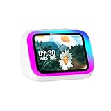 Kexpery Inteligente con Asistente de Voz y Alarma Luminosa RGB para Casa y Dormitorio Bluetooth Portátil
