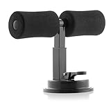 InnovaGoods® Barra de abdominales con ventosa, ejercicios de piso - Dispositivo auxiliar de abdominales, entrenamiento muscular en casa, con guía de ejercicios - color negro