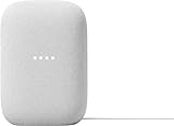Altavoz Bluetooth de Audio Google - Transmisión Inalámbrica de Música, Sonido Potente, Asistente Integrado, Conectividad Wi-Fi y Bluetooth, Control de Hogar Inteligente, Emparejamiento Estéreo - Tiza