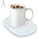 Aoreun Calentador De Taza, Calentador de café Calentador de Bebidas portátil Calentador de Tazas Inteligente Calentador Bandeja Estera Sensor para Uso en la Oficina o el hogar - Blanco