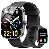 Reloj Inteligente Hombre Mujer, 2026 Smartwatch con Llamadas Bluetooth, Podómetro/Pulsómetro/SpO2/Monitor de Sueño, IP68 Pulsera Actividad con 100+ Modos Deportivos, Smart Watch para Android iOS