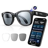 smartia – Gafas Inteligentes con cámara, App incluida español, Gafas Bluetooth Manos Libres con IA GPT 5 integrada por Voz, Smart Glasses fotocromáticas y Traducción en 20 Idiomas, cámara de 33 MP 4K