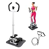 Mobiclinic®, Máquina de Steps, Regulable en Altura, Monitor LCD, Intensidad Ajustable, Pedales Antideslizantes, Stepper, Máquina Paso a Paso, Compacta, Ejercicio en Casa, Step-Pro