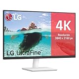 LG 27US500-W - Monitor 4K UltraHD 27', Panel IPS 3840x2160 (16:9), HDR10, Super Resolution+, DCI-P3 90%, 2× HDMI 2.0 y DisplayPort 1.4, 60 Hz, 5 ms, Inclinación Ajustable, Blanco