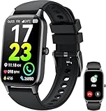 Reloj Inteligente con Llamadas, 2025 HD 1.57' Smartwatch Hombre Mujer, 112+Modos Deportivo Smart Watch, Podómetro/Pulsómetro/SpO2/Monitor de Sueño, IP68 Pulsera impermeable, correr/fiestas/ocio, Negro