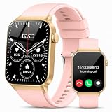 2026 Reloj Inteligente Hombre Mujer, 1.96' Smartwatch con Llamadas Bluetooth y Whatsapp Notificación, IP68 Pulsera Actividad con 100+ Modos Deportivos, Pulsómetro, Monitor de Sueño para Android iOS