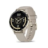 Garmin Venu 3S, Smartwatch Premium con GPS, AMOLED, Funciones avanzadas de Salud y Forma física, más de 30 Aplicaciones Deportivas, 10 días de autonomía, Beige Gold