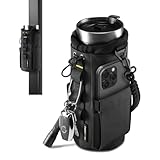 Spigen Life LF500 Bolsa Magnética de Gimnasio, Bolsa Magnetica Gym, Porta Botella de Agua con Práctico Espacio de Almacenamiento, Funda Botella Agua Ideal para Deporte y Viajes - Negro