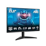 AOC 24B36X Gaming Monitor 24 Pulgadas 144Hz Panel IPS, 4ms GtG, HDR10, (1920x1080 HDMI 1x 1.4) Negro