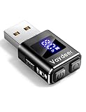 VAYDEER ​​Mouse Jiggler Movedor Automático para Oficina en Casa [Pantalla LED] [Temporizador] [USB Indetectable] [Aluminio] - Negro (Nueva Versión)​
