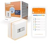 Netatmo Termostato Inteligente y Conectado de Ahorro de energía, WiFi, controla la calefacción de Forma remota Mediante la aplicación|Compatible con Calderas Individuales, NTH01-AMZ