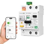 Diferencial auto rearmable wifi incorporado superinmunizado -RCBO Diferencial con magnetotérmico incorporado- Clase A 40A 30mA 6Ka Disyuntor Rearmable carril Din
