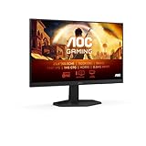 AOC 24G42E Monitor Gaming 24' FHD, 180 Hz, Fast IPS, 1 ms GtG, HDR10, Adaptive Sync., G-Sync Compat., Blue Light (1920x1080, 1x HDMI 2.0, 1x DP 1.4) Negro