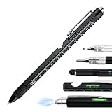 Amztour Regalos Originales para Hombre, Bolígrafo Multifuncion 9 en 1, Gadgets Tecnologicos Regalospara Hombres, Navidad, Cumpleaños, Colegas De Oficina,Padres (Negro)