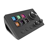 Mars Gaming MSD-TWO, Control Deck Compacto, 6 Teclas LCD Personalizables + 3 Botones, 3 Ruedas Multifuncionales, Control Deck Slim Ergonómico, Software de Control y Plug-ins, Windows y MacOS, Negro