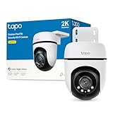 Tapo C51A - Cámara de vigilancia Wi-Fi para Exteriores 360°, visión Nocturna a Todo Color 2k (3 MP), detección Personas con IA Seguimiento Movimiento Inteligente IP65