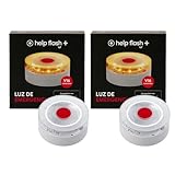 help flash IoT+ Luz de Emergencia V16 Homologada con Geolocalización Pack 2 uds, Exigible en 2026, Conectada con DGT 3.0, Señal V-16, Aviso Ubicación, Plan de Datos Incluido, Mayor Visibilidad