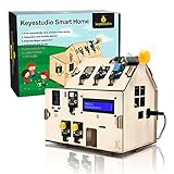 KEYESTUDIO ESP32 Smart Home IoT Stem Kit Compatible con Arduino IDE, con Placa ESP32, Python C, Proyecto Musical, etc. 13 Funciones Tutorial en línea