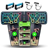 Tabla de Flexiones, con APP, con + 35 Entrenamientos - Tabla Flexiones Multifunción - Ponte en Forma en 12 Semanas - Tabla Para Hacer Flexiones