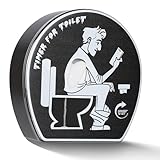 Muorruo Temporizador de Arena de 5 Minutos para Baño, Creativo Reloj de Arena para Inodoro, Decoración del Hogar Jardín Juguetes Gadgets, Broma de Cumpleaños para Esposo, Regalos Divertidos para